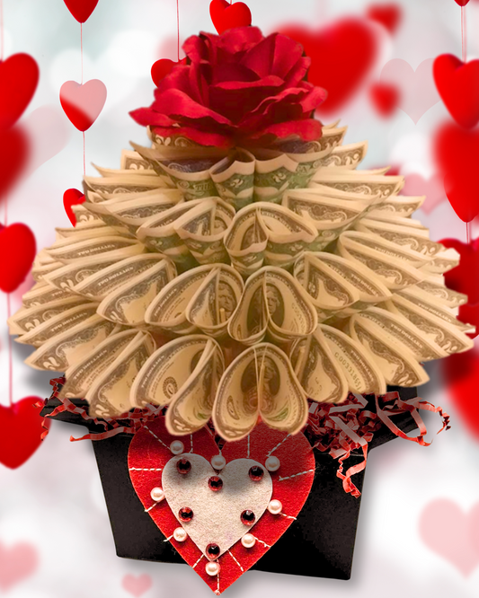 Valentine's Day Money Bouquet Gift for Him or Her