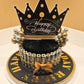 Black and Gold Money Cake Personalized With Recipient's Name