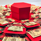 Christmas Explosion Money Gift Box in Red or Black by Spendable Arrangements