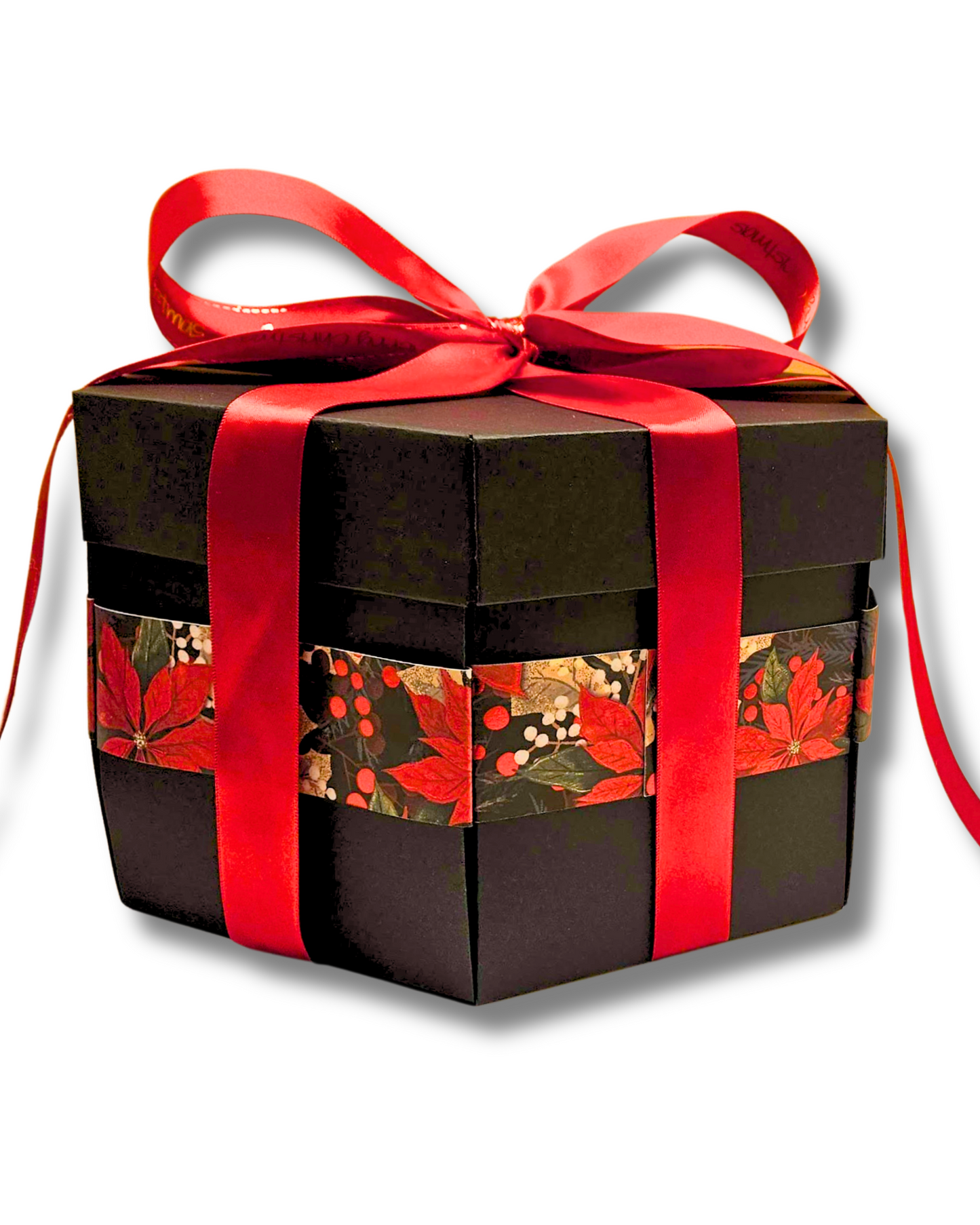 Christmas Explosion Money Gift Box in Red or Black by Spendable Arrangements