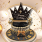 Black and Gold Money Cake Personalized With Recipient's Name